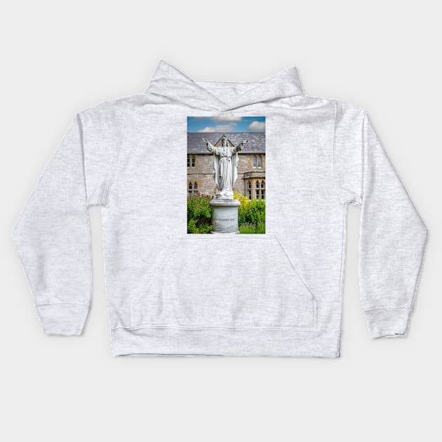 Statue of Christ Kids Hoodie by Adrian Evans Photography